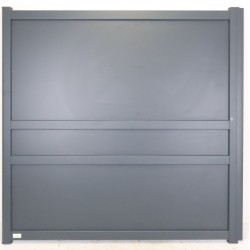 Lot de 2 Vantaux de Portail Battant COFRECO Léopold en Aluminium Gris