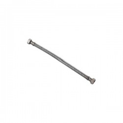 Flexible Tressé en Inox L30 cm 15/21 Raccordement pour Installation Sanitaire - 350352 - NEUF