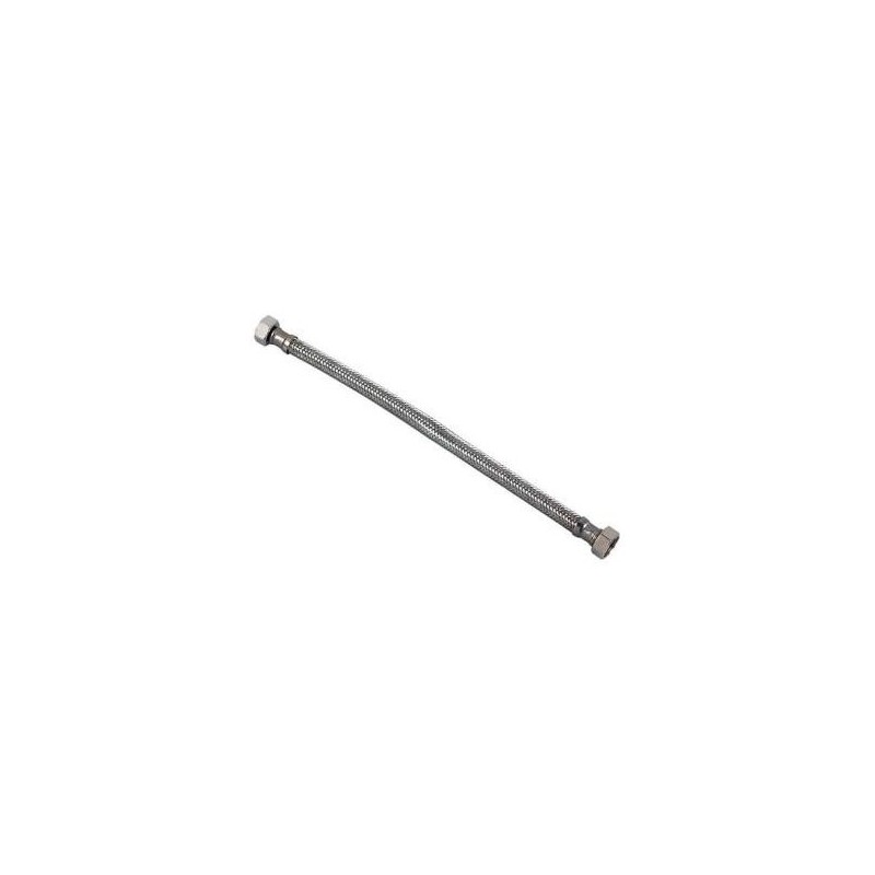 Flexible Tressé en Inox L30 cm 15/21 Raccordement pour Installation Sanitaire - 350352 - NEUF