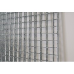 Caillebotis Acier Galvanisé Cranté Antidérapant JK-TECHNIC Grille 2040x1380mm Maille 30x30 Ht 30/2 - CA204
