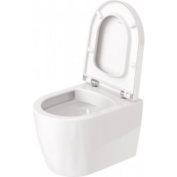 Pack WC Suspendu DURAVIT Me By Starck Compact Rimless avec Abattant avec Amortisseur Blanc - 45300900A1