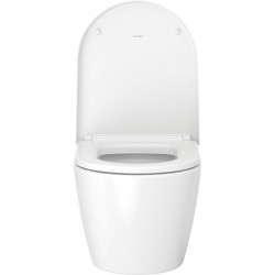 Pack WC Suspendu DURAVIT Me By Starck Compact Rimless avec Abattant avec Amortisseur Blanc - 45300900A1