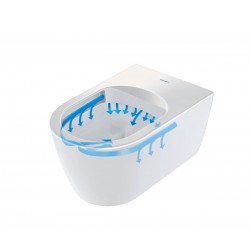 Pack WC Suspendu DURAVIT Me By Starck Compact Rimless avec Abattant avec Amortisseur Blanc - 45300900A1