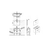 Meuble de Salle de Bain VITRA Mia Blanc Meuble, Plan Vasque Céramique, Miroir et LED - 75075