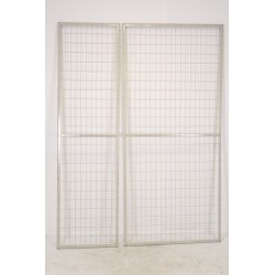 Cloisons Industrielles Grillagées + 1 porte MECALUX pour Stockage - MECA7