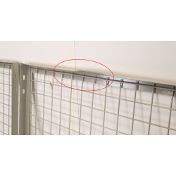 Cloisons Industrielles Grillagées + 1 porte MECALUX pour Stockage - MECA7