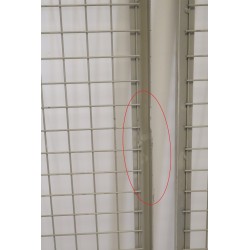 Cloisons Industrielles Grillagées + 1 porte MECALUX pour Stockage - MECA7