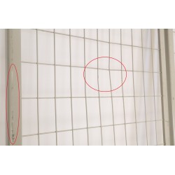 Cloisons Industrielles Grillagées + 1 porte MECALUX pour Stockage - MECA7