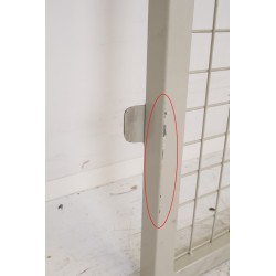 Cloisons Industrielles Grillagées + 1 porte MECALUX pour Stockage - MECA7