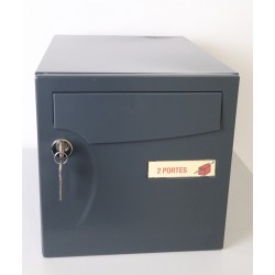 Boîte aux Lettres Extérieur Anti vandalisme RENZ Double Face Gris Anthracite - 231124