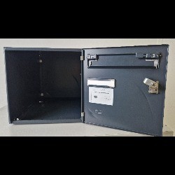 Boîte aux Lettres Extérieur Anti vandalisme RENZ Double Face Gris Anthracite - 231124