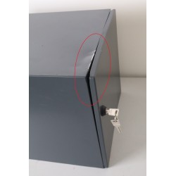 Boîte aux Lettres Extérieur Anti vandalisme RENZ Double Face Gris Anthracite - 231124