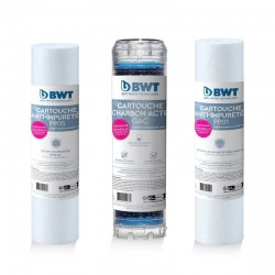Pack 3 Cartouches Filtres pour Osmoseurs et Triplex BWT Cartouche PP05 Cartouche GAC Cartouche PP01 - 125550150