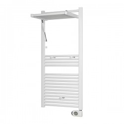 Sèche-Serviettes Électrique 500W DELTACALOR Stendino avec Fonction Étendoir Vertical Blanc - CMP.RD.003278