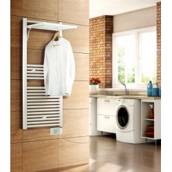 Sèche-Serviettes 500W DELTACALOR Stendino avec Fonction Étendoir Vertical