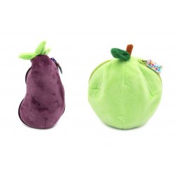 Lot 2 Peluches pour Enfant LES DEGLINGOS Flipetz Crocket le Chien Pomme et Velvet l'Éléphant Aubergine