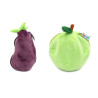 Lot 2 Peluches pour Enfant LES DEGLINGOS Flipetz Crocket le Chien Pomme et Velvet l'Éléphant Aubergine