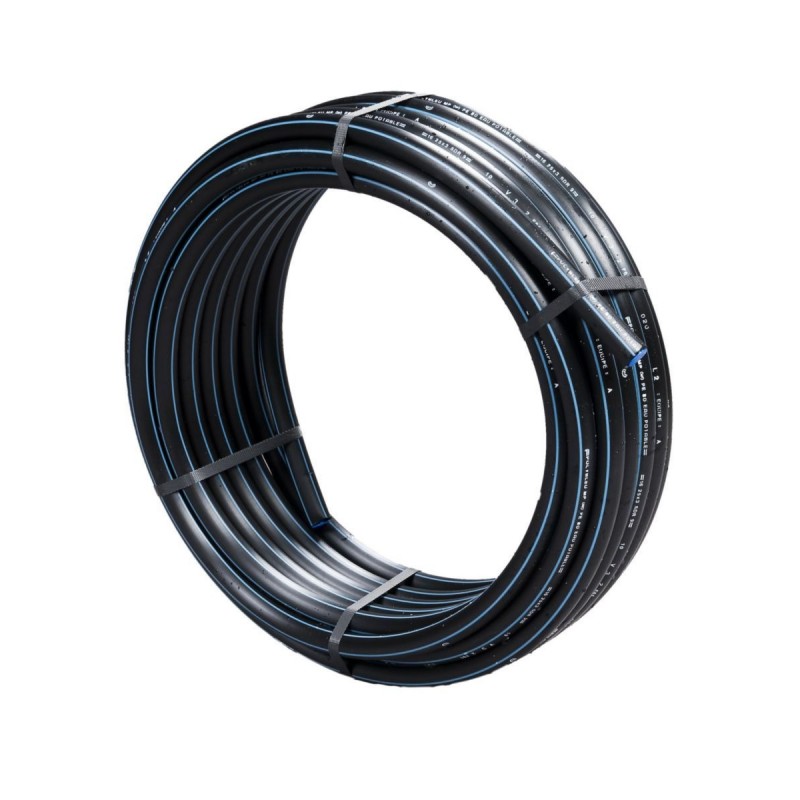 Couronne de 100m de Tube ELYDAN Polybleu PE100 Semi-Rigide ø25mm pour Eau Potable - 19752