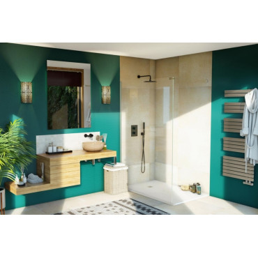 Receveur de Douche Rectangle ALTERNA Daily'O 180x90cm Ardoise Blanc - 7295353