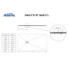 Receveur de Douche Rectangle ALTERNA Daily'O 180x90cm Ardoise Blanc - 7295353