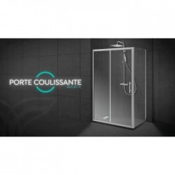Porte de Douche Coulissante ODYSSEA Reflet-C 140x200cm Verre Transparent - 351226