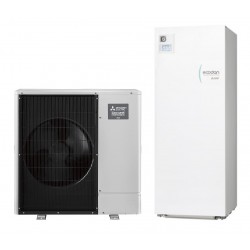 Ensemble de Pompe à Chaleur Air/Eau 14kW MITSUBISHI Ecodan Zubadan Silence Duo - ERST20F-VM6E - PUZ-SHWM140VAA