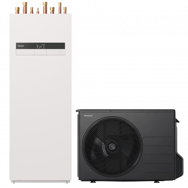 Ensemble de Pompe à Chaleur Réversible 3kW PANASONIC Aquaréa All in One ECS Monophasé - WH-ADC0309K3E5-WH-UDZ03KE5