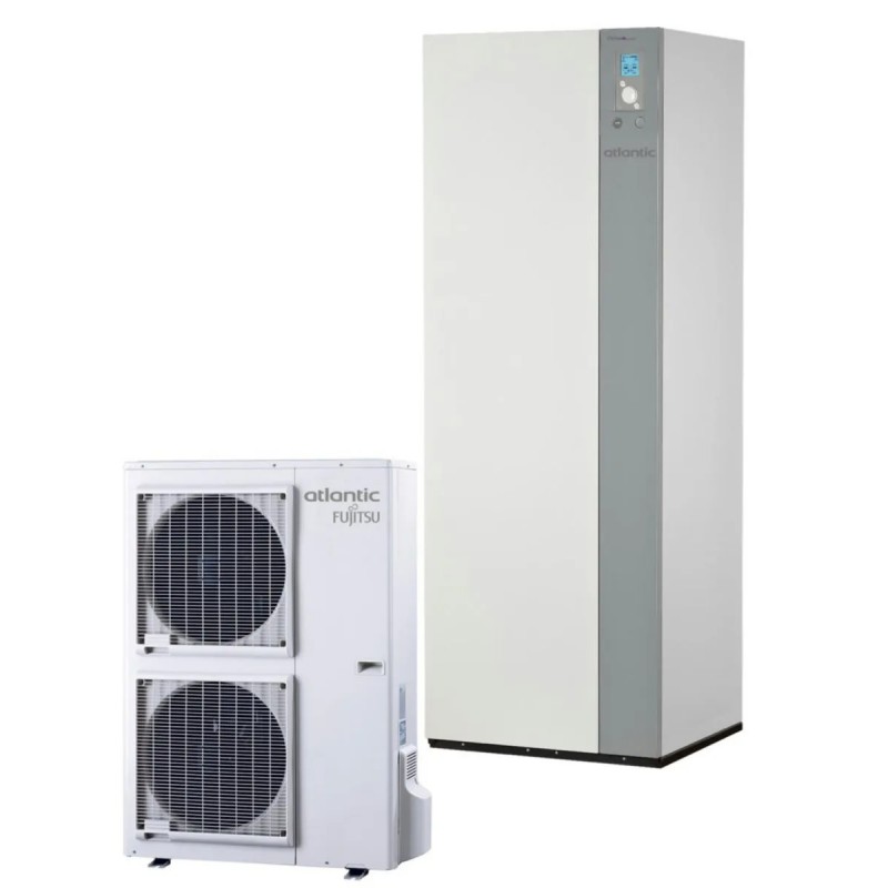 Ensemble de Pompe à Chaleur Air/Eau 11kW ATLANTIC FUJITSU Alféa Excellia Duo A.I Triphasé - 526323