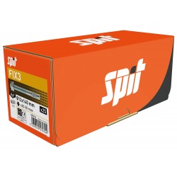 Boîte de 25 Goujons d'Ancrage SPIT FIX3 Zingué Ø12x140mm Épaisseur de Serrage 65-50mm -057474