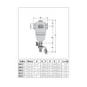 Pot de Décantation Séparateur de Boue Laiton CALEFFI Dirtcal DN40 1"1/2 Filetés Femelles - 546208