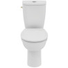 Pack WC PORCHER Ulysse au Sol Sortie Horizontale avec Abattant Thermodur Frein de Chute, Cuvette Sans Bride - P026701