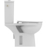 Pack WC PORCHER Ulysse au Sol Sortie Horizontale avec Abattant Thermodur Frein de Chute, Cuvette Sans Bride - P026701