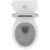 Pack WC PORCHER Ulysse au Sol Sortie Horizontale avec Abattant Thermodur Frein de Chute, Cuvette Sans Bride - P026701