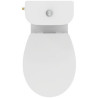 Pack WC PORCHER Ulysse au Sol Sortie Horizontale avec Abattant Thermodur Frein de Chute, Cuvette Sans Bride - P026701