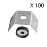 AIRFRANE - Boîte de 100 Pattes en V Complètes pour Suspension - PB60X