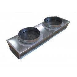 Plénum de Soufflage Isolé M1 Taille XXS pour Gainable CB09/N12 2 Piquages 200mm - PLSFL-LG-XXS