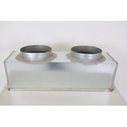 Plénum de Soufflage Isolé M1 Taille XXS pour Gainable CB09/N12 2 Piquages 200mm - PLSFL-LG-XXS