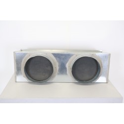 Plénum de Soufflage Isolé M1 Taille XXS pour Gainable CB09/N12 2 Piquages 200mm - PLSFL-LG-XXS