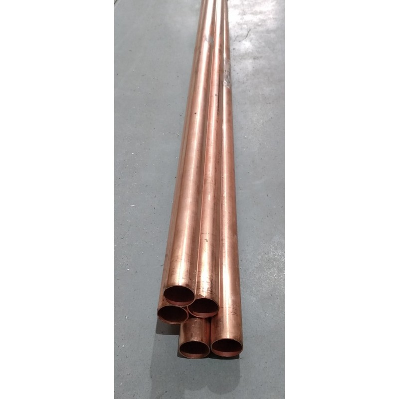 Tubes en Cuivre Ecroui Demi-Dur Ø20x22mm Longueur 5m - 5034664