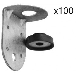 Boîte de 100 Pattes Équerre Complètes AIRFRANE pour Installations de Ventilation, Plomberie et Industriel - PE60X