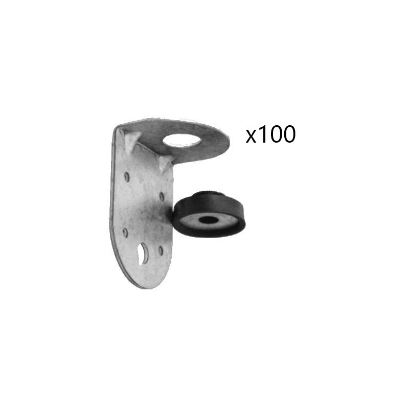 Boîte de 100 Pattes Équerre Complètes AIRFRANE pour Installations de Ventilation, Plomberie et Industriel - PE60X