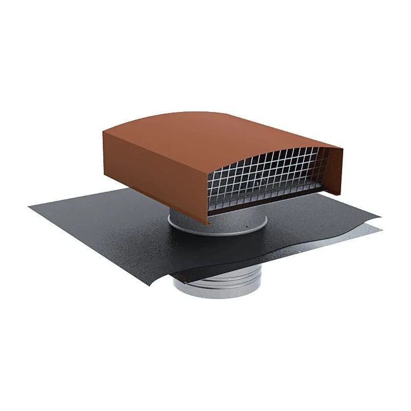 Chapeau de Ventilation Toiture ANJOS CTM Métallique Ardoise Ø450mm - 6066 - NEUF