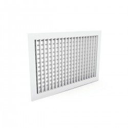 Grille Aération GRADA Double Deflex Aluminium 400x200 - AD130 - NEUVE