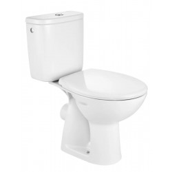 Pack WC ROCA Sophia au Sol Sortie Horizontale Réservoir Chasse 3/6l avec Abattant Double Charnières - TNP0000300000001