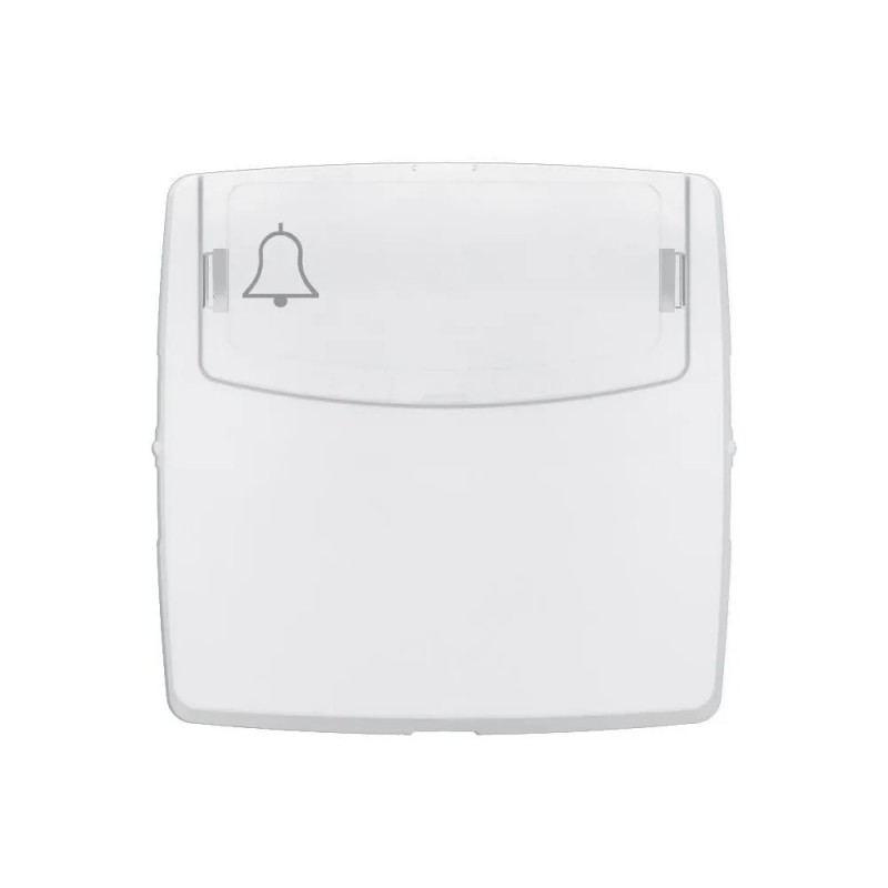 Bouton Poussoir Porte-Étiquette LEGRAND 6A Appareillage Saillie Composable avec Bornes Automatiques Blanc - 086109L