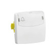 Bouton Poussoir Porte-Étiquette LEGRAND 6A Appareillage Saillie Composable avec Bornes Automatiques Blanc - 086109L