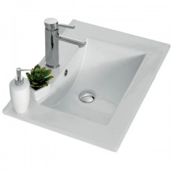 Plan Vasque NEOVA Primo en Céramique Blanc L70cm P46cm