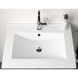 Plan Vasque NEOVA Primo en Céramique Blanc L70cm P46cm - A2310952