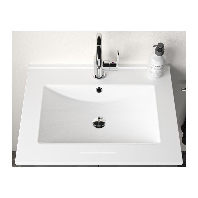 Plan Vasque NEOVA Primo en Céramique Blanc L70cm P46cm - A2310952