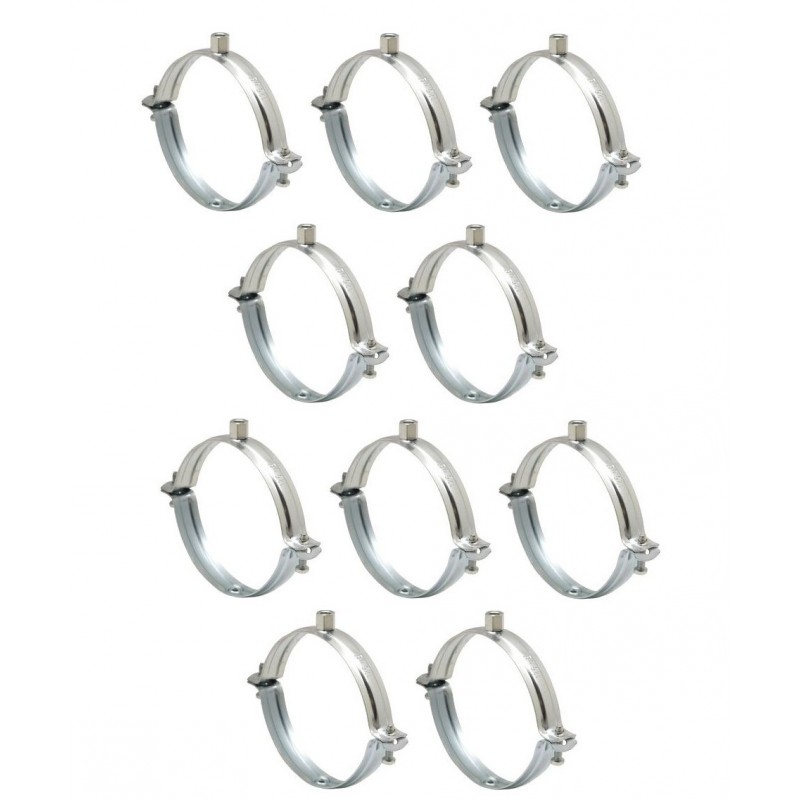 Lot de 10 Colliers de Supportage AIRFRANE Diamètre 500mm pour Fixation de Gaines ou Conduits Circulaires - CG500